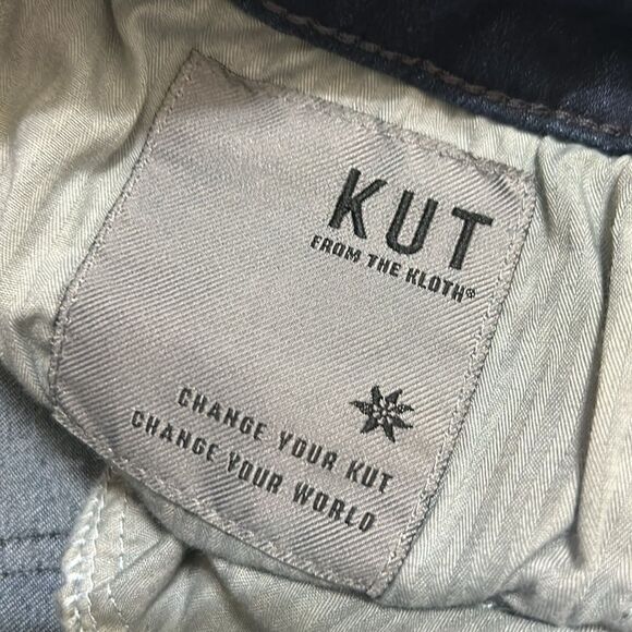 Kut From The Kloth  Mid-rise Flare Navy Blue Jeans(Size 10) - Picture 10 of 10